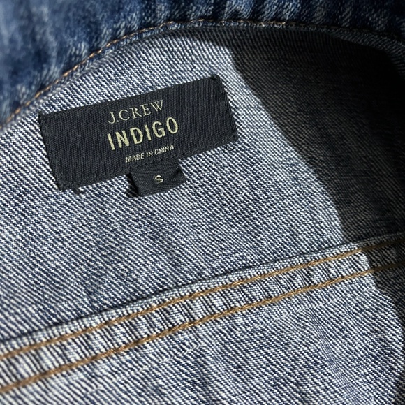 J Crew Indigo Tyler Wash Cropped Jean Jacket C0172 (Customized) - Picture 11 of 15